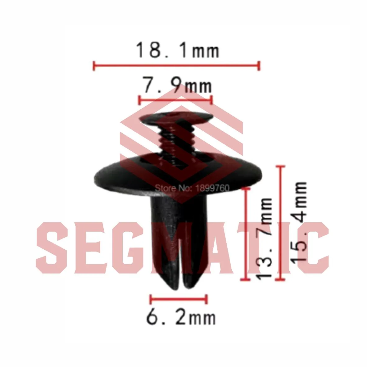 Клипса пластмассовая HONDA SEGMATIC SG70203384