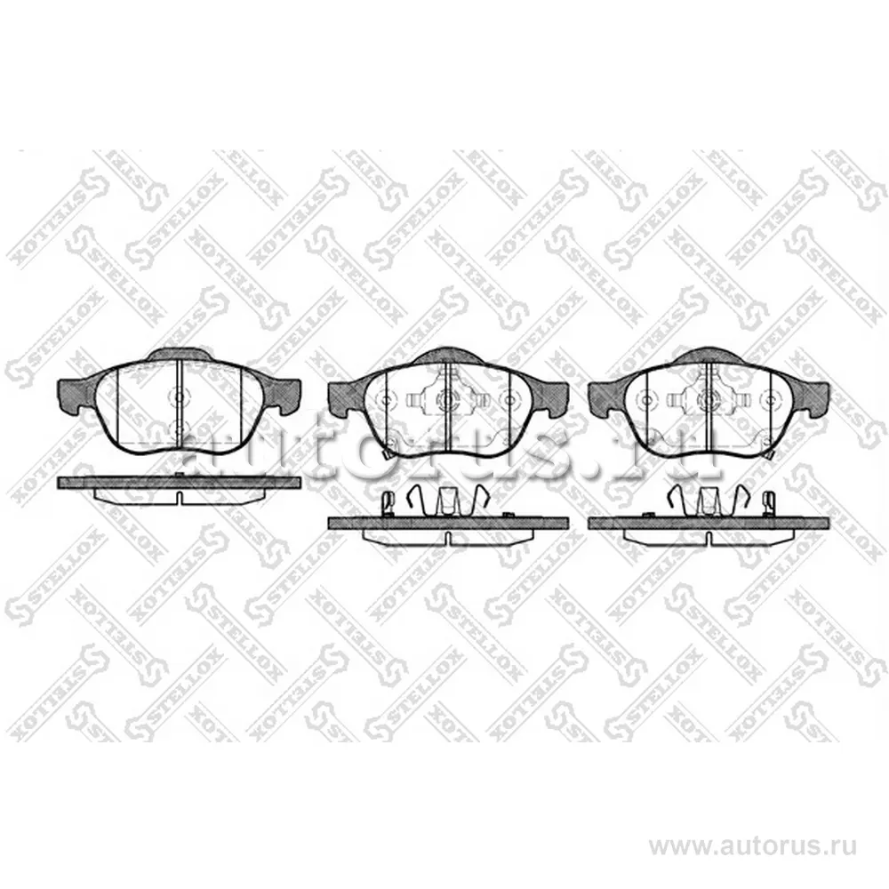 Колодки дисковые п. Toyota Avensis STELLOX 1065 002-SX