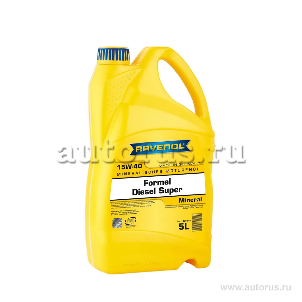 Моторное масло RAVENOL Formel Diesel Super SAE 15W-40 (5л) new 1123215-005 (4014835756953)