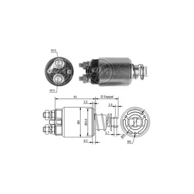 Реле втягивающее VOLVO FL ERA ZM657