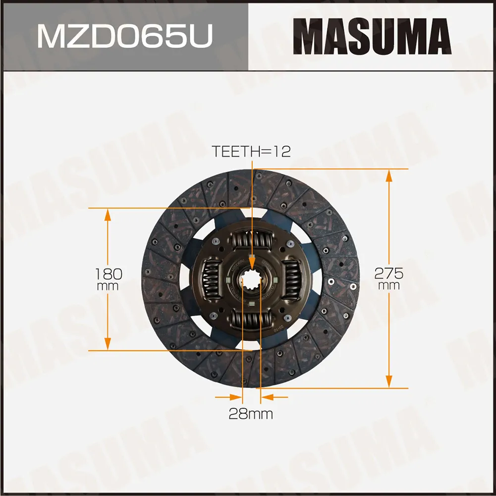 Диск сцепления MAZDA TITAN MASUMA MZD065U