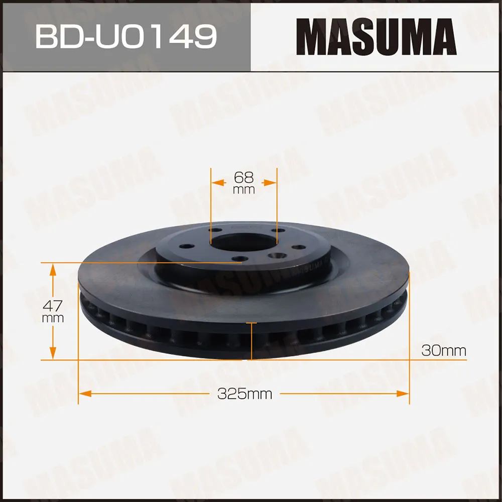 Диск тормозной MASUMA BDU0149