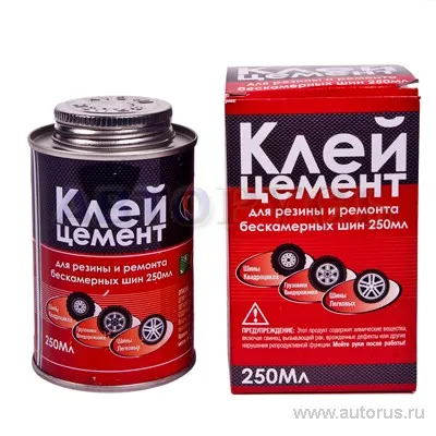 Клей-цемент для резины и ремонта бескамерных шин 250 мл BOLK BK90000