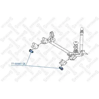 Сайлентблок зад. балки Renault Clio 2 STELLOX 77-00941-SX