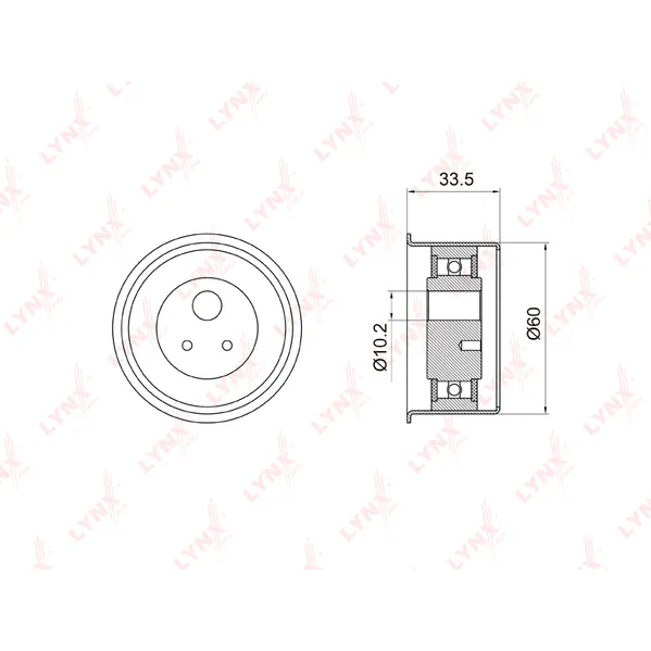 Ролик натяжной LYNXauto PB-1036 LYNXauto PB-1036