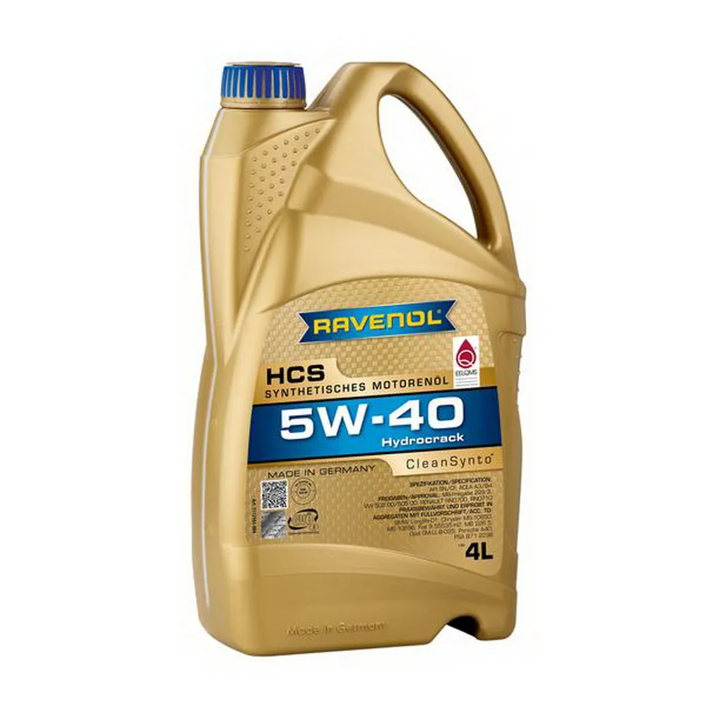 Моторное масло RAVENOL HCS SAE 5W-40 (4л) new 1112105-004 (4014835723993)