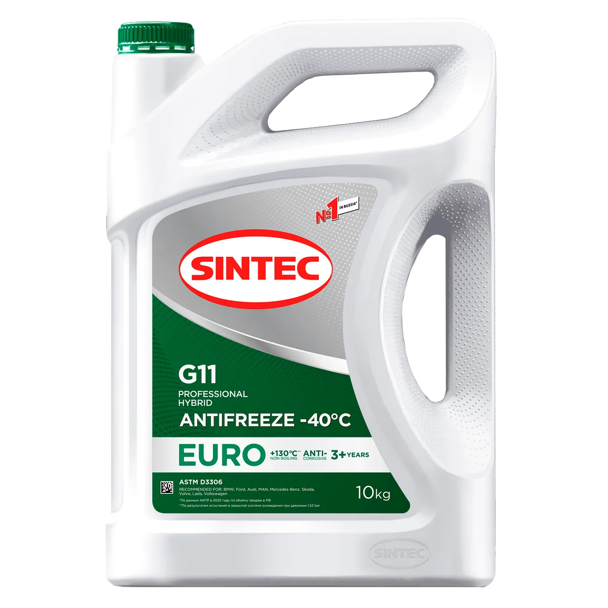 990571 SINTEC Антифриз Euro G11 зелёный 10кг