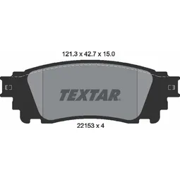 Колодки задние LEXUS RX III 270-450 2009-> TEXTAR 2215301