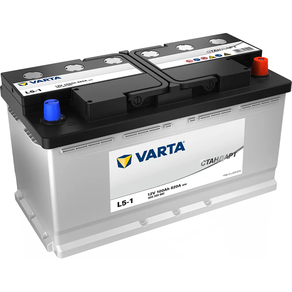 Аккумулятор VARTA СТАНДАРТ 100 А/ч Обратная 353x175x190 EN820 А