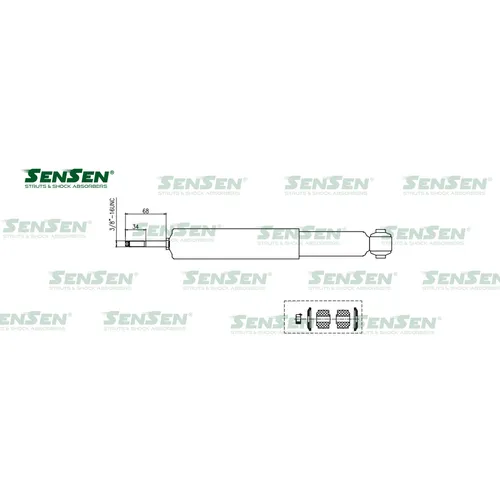 Амортизатор_задний OMODA C5 1.6 л. 150 л/с DCT7 SENSEN 12130567