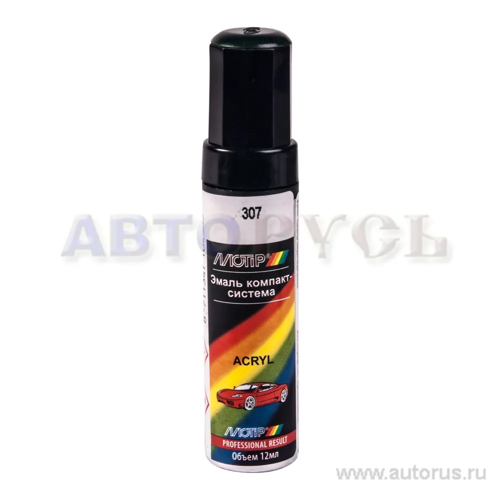 Краска акриловая с кисточкой LADA 307 зеленый сад 12 мл Motip 307 12ml