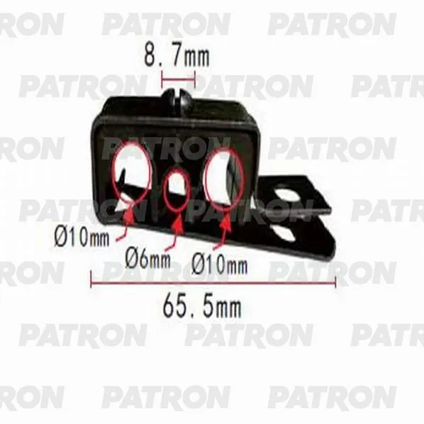 Держатель трубок электропроводки пластмассовый PATRON P371078
