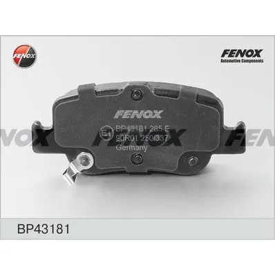 Колодки тормозные задние FENOX BP43181