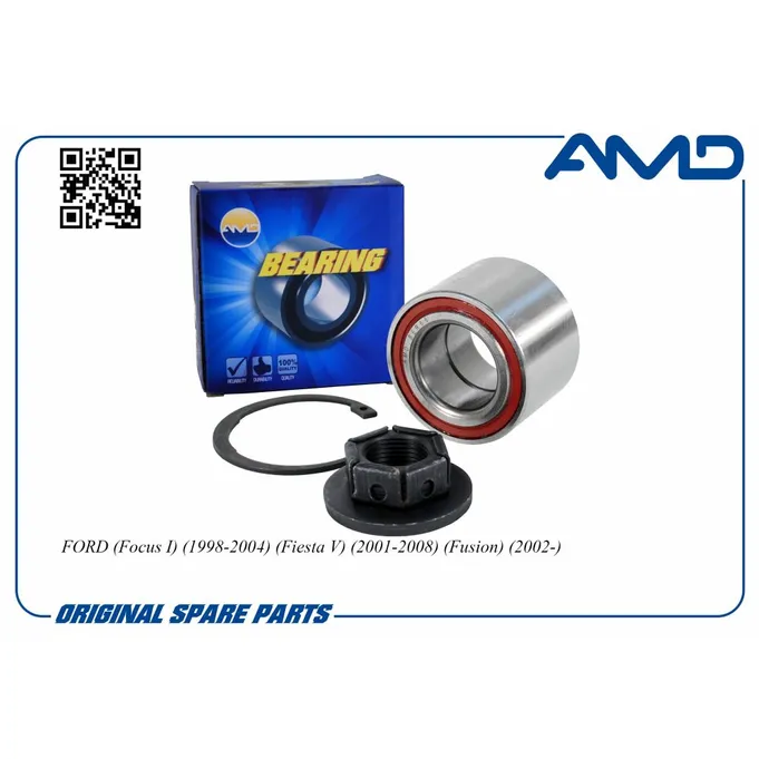 Подшипник ступицы задней FORD Focus I 1998-2004 Fiesta V 2001-2008 AMD AMD.BER66
