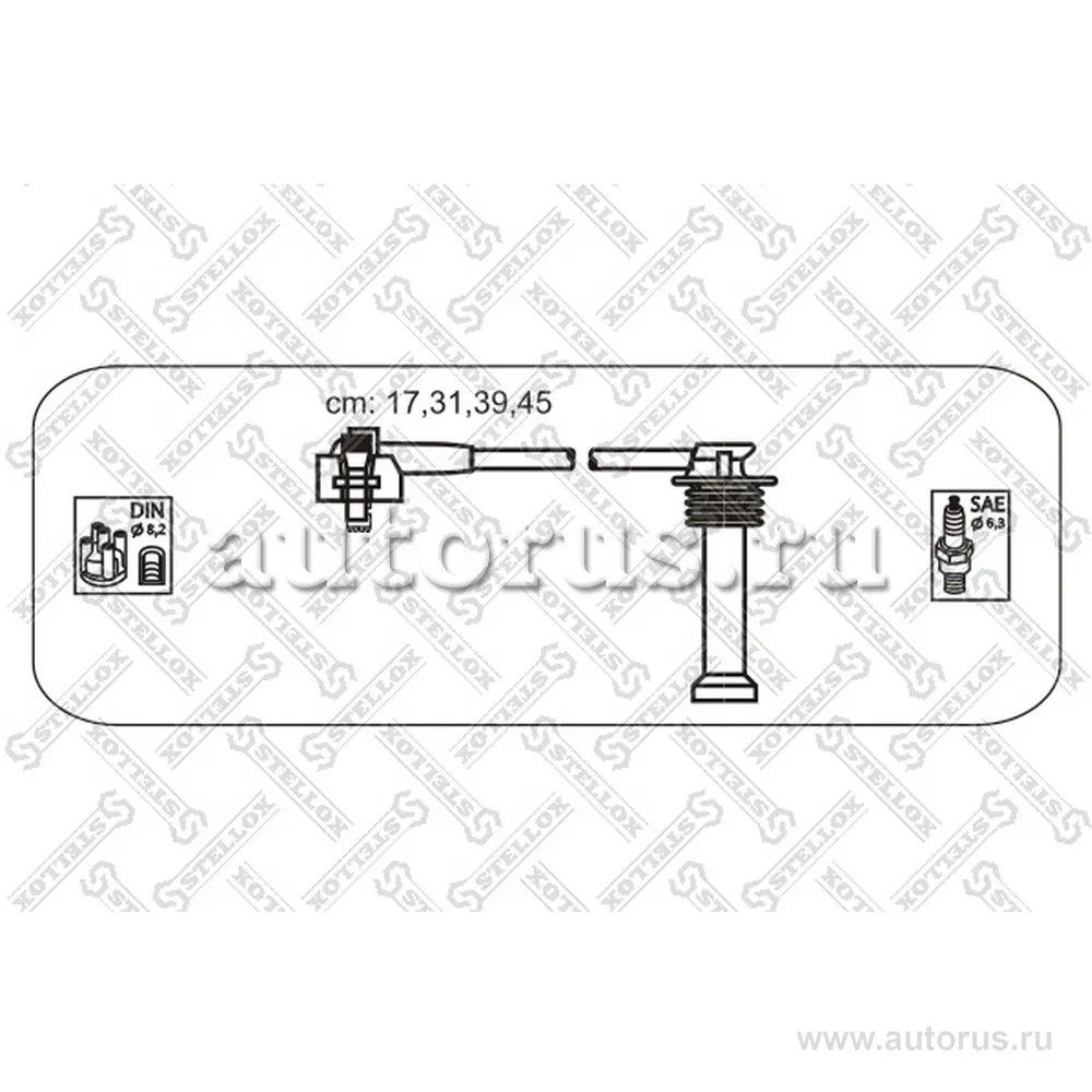 К-кт проводов Ford Mondeo/Escort 1.8/2.0 92> STELLOX 10-38113-SX