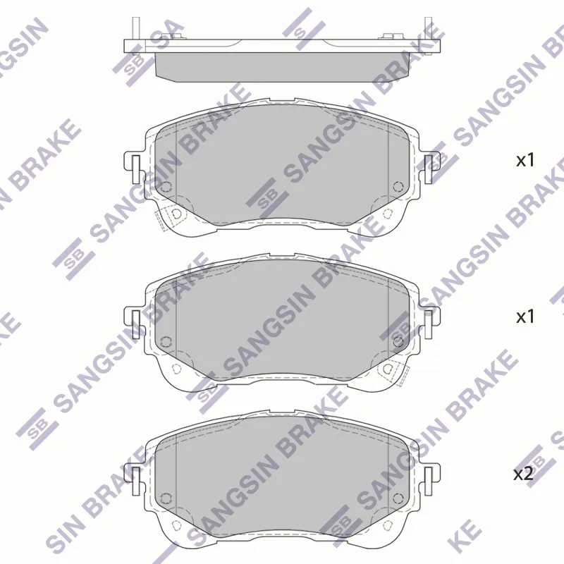 Колодки тормозные TOYOTA COROLLA 19- передние HI-Q SP4368