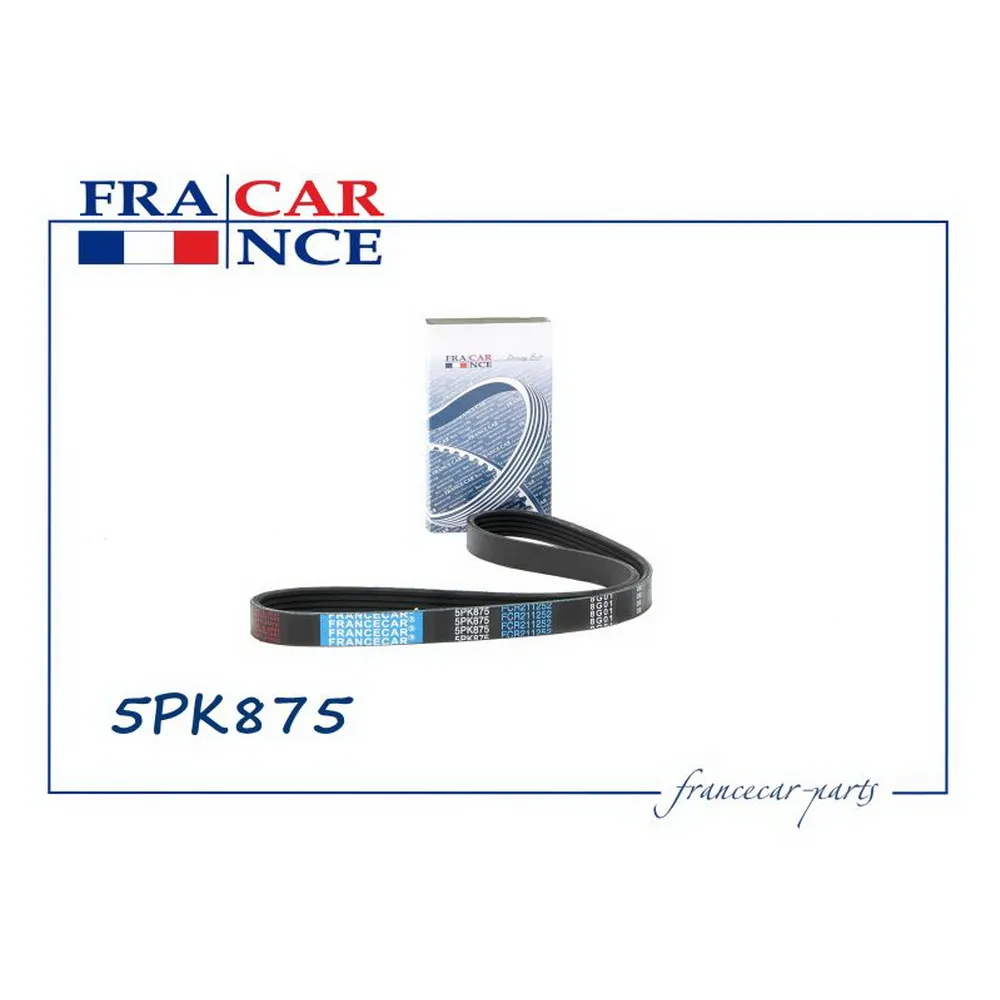 Ремень поликлиновый 5PK875 FRANCECAR FCR211252
