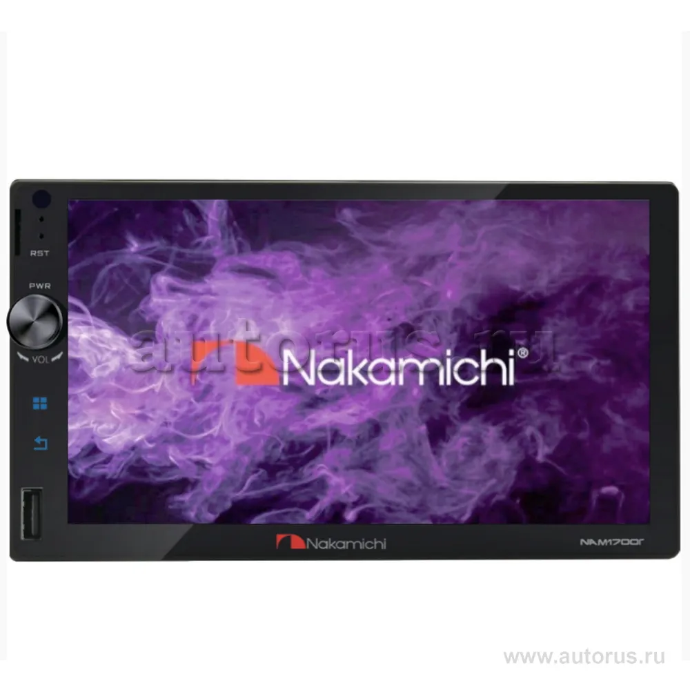 Автомагнитола Nakamichi NAM1700R, 2DIN, USB, BT, AUX, сенсор