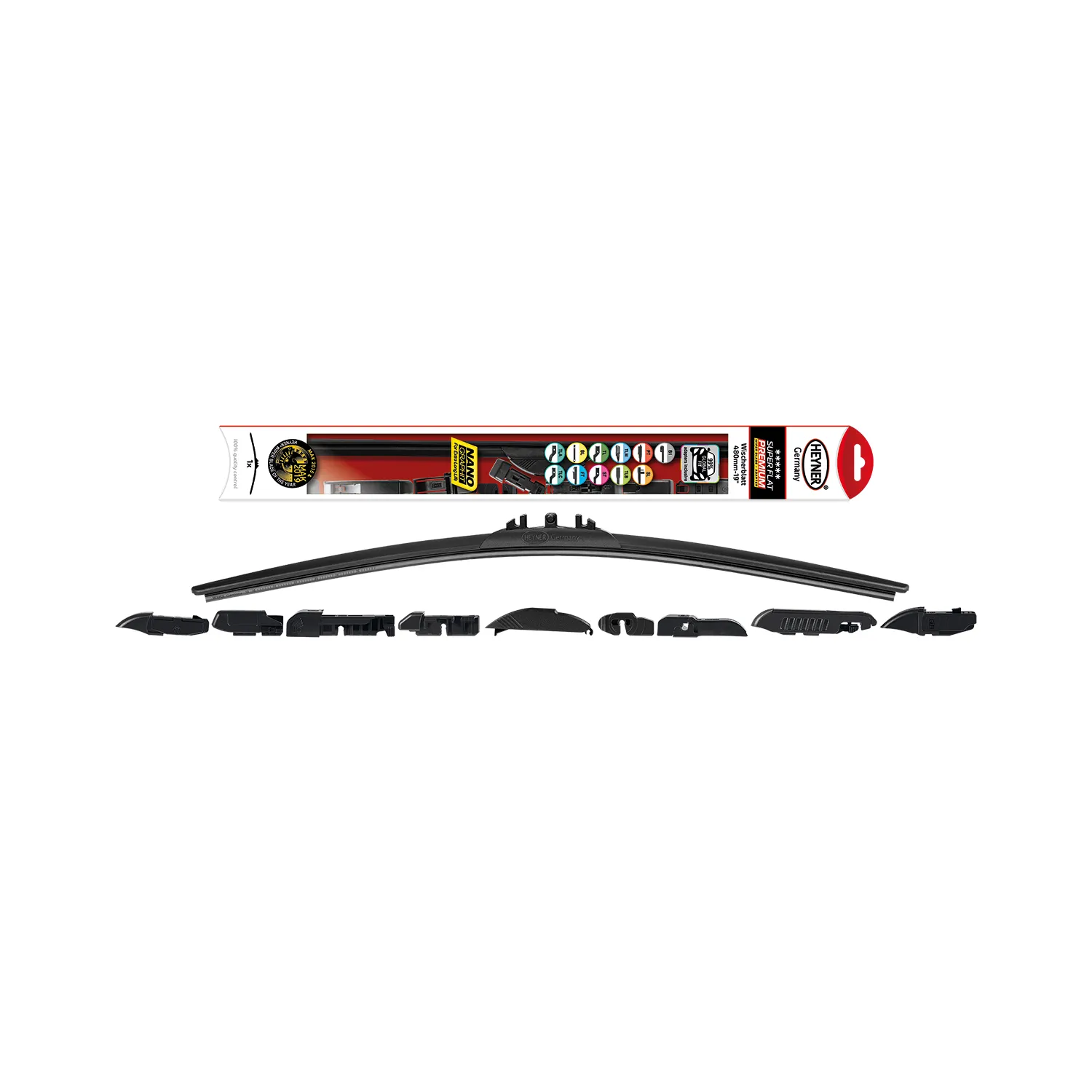 Щетка стеклоочистителя бескаркасная 480 мм. М 2141 SUPER FLAT PREMIUM HEYNER
