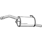 Глушитель задний MITS COLT 04- BOSAL 177683