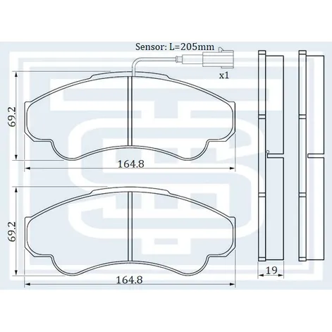 Колодки тормозные FIAT DUCATO --05.2006 передние STARKE 174541