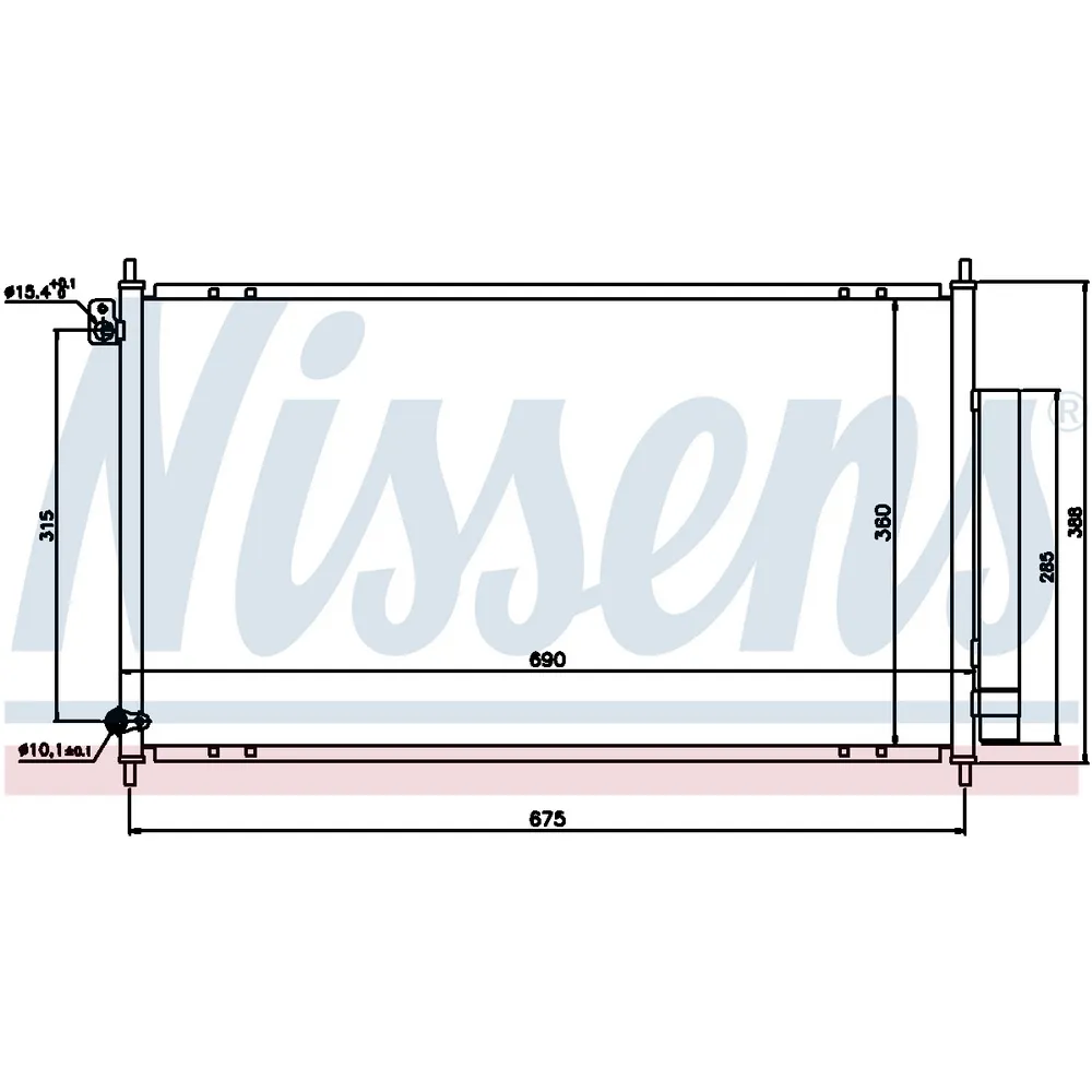Радиатор кондиционера NISSENS 94732