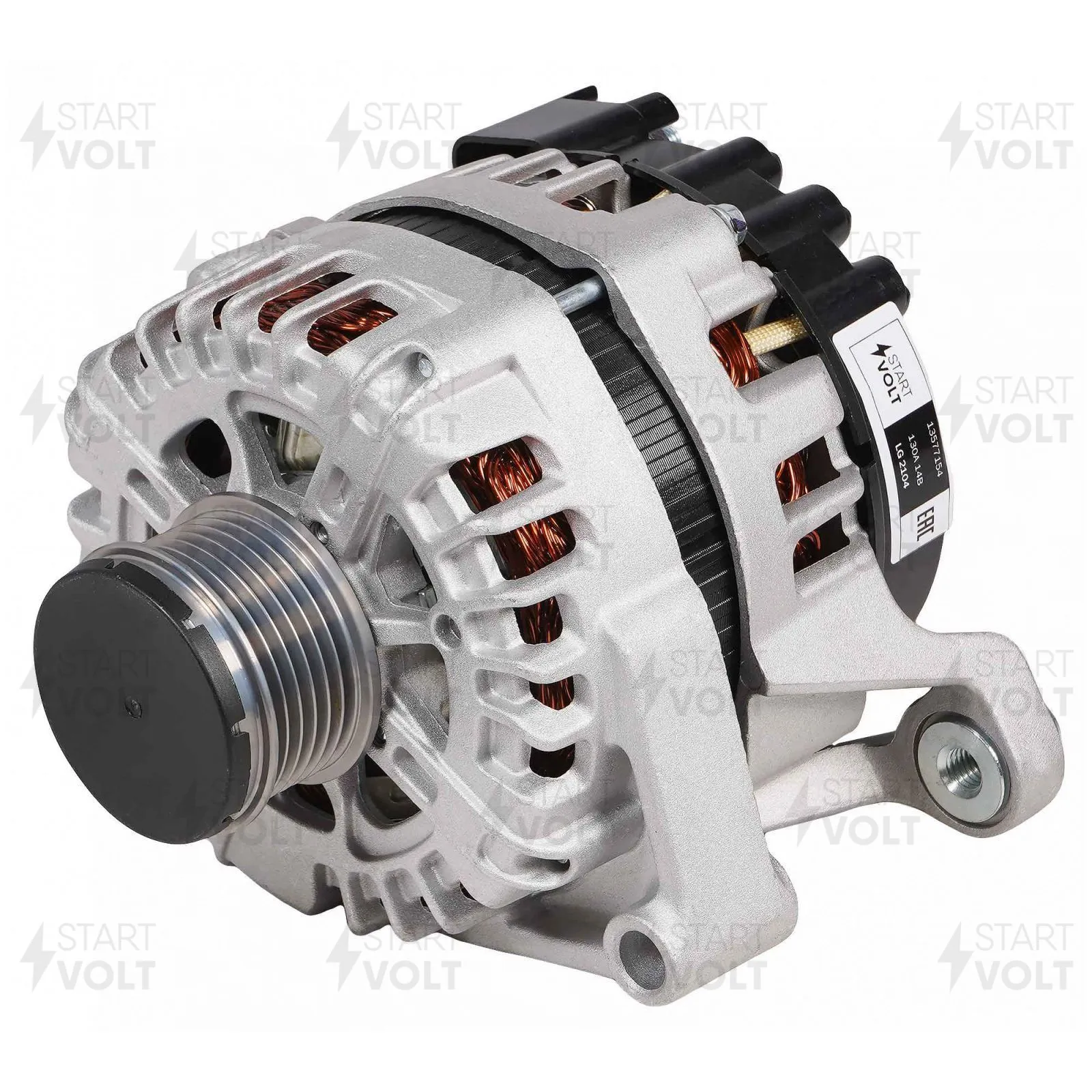 Генератор для а/м Opel Astra J (10-)/Mokka (13-) 1.4T 130A STARTVOLT LG 2104