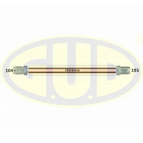 ТРУБКА ТОРМОЗНАЯ WP-255 L3600MM МЕДНАЯ G.U.D 1041053600