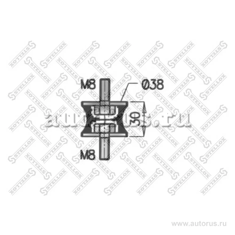 Подушка глушителя (рм) DAF F1100-3600/85/95/105CF/II/IV/XF STELLOX 82-04418-SX