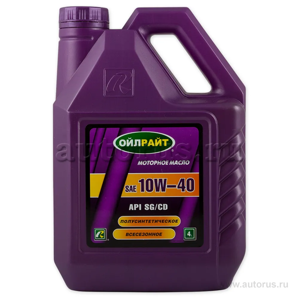 Масло моторное OILRIGHT Мотор Оил 10W-40 полусинтетическое 4 л 2363