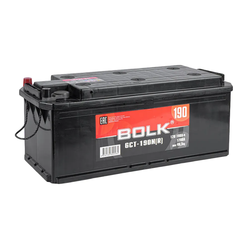 Аккумулятор BOLK Standart 190 А/ч L+(3) 514x218x210 B EN 1200 А
