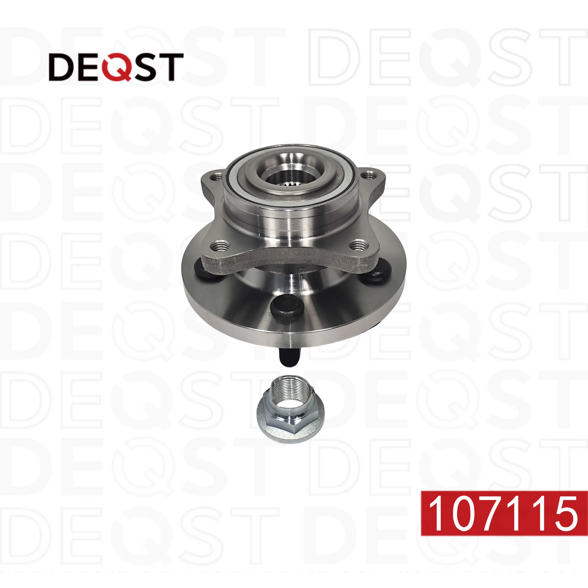 Ступица переднего колеса с подшипником, LAND ROVER DISCOVERY III-IV, RANGE ROVER SPORT 07. DEQST 107115