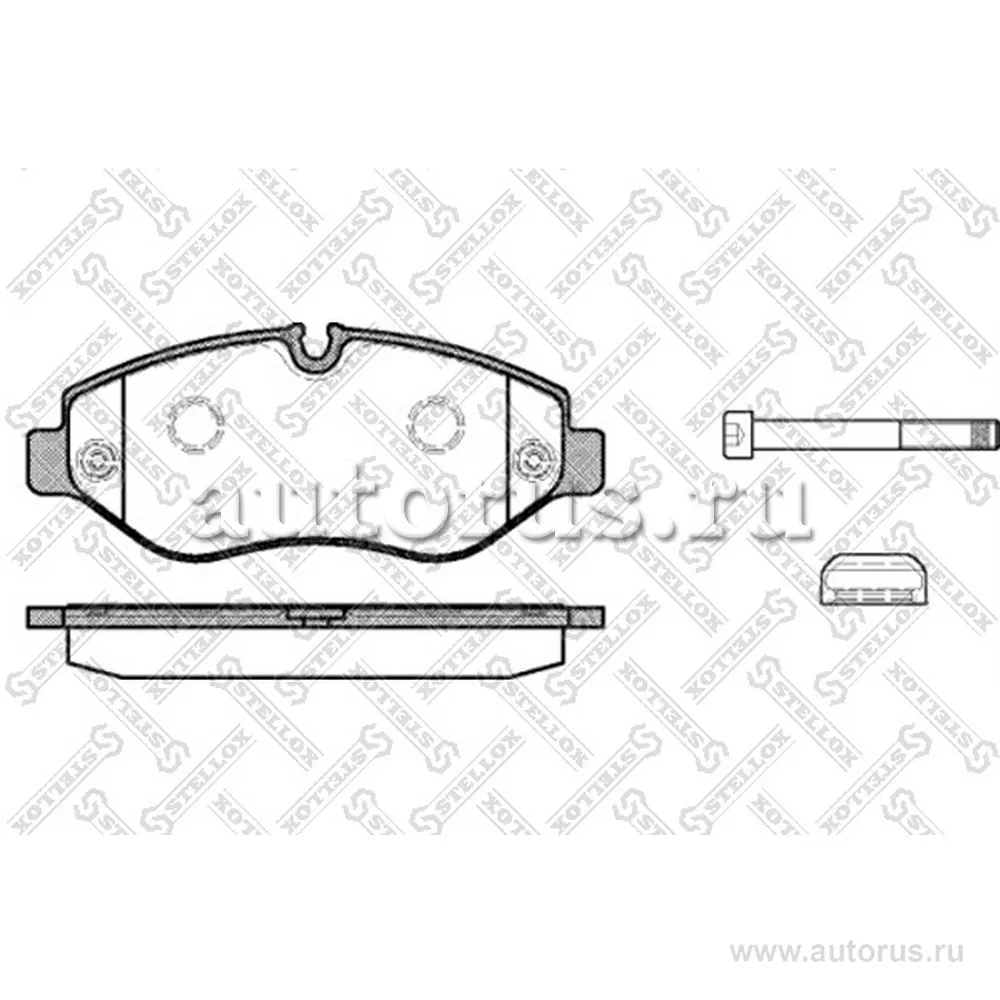 Колодки дисковые перед. MB Bus 508-811 96> STELLOX 256 000-SX