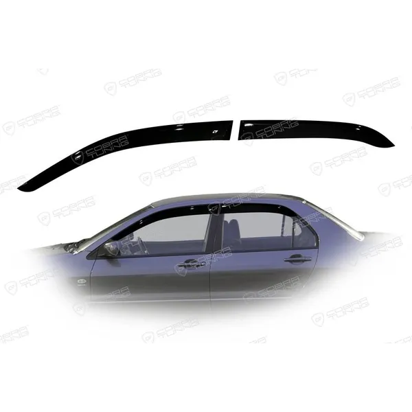 Дефлектора на окна Mitsubishi Lancer Sd 2003-2006EuroStandard деф.окон Cobra Tuning ME40603