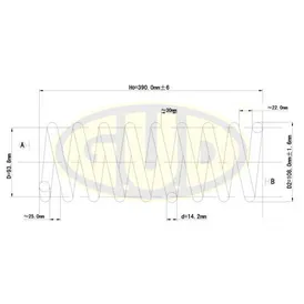 ПРУЖИНА ПЕР MB W210 2.8-3.0TD Avantgarde 95-03 G.U.D GCS056829