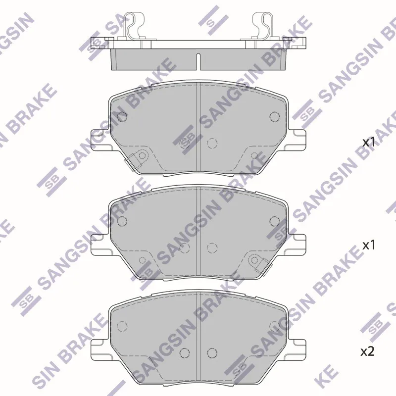 Колодки тормозные JEEP RENEGADE SANGSIN BRAKE SP4006