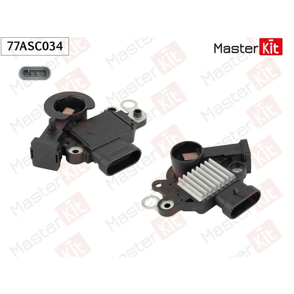 Регулятор напряжения генератора CHEVROLET AVEO, LACETTI, CAPTIVA MASTERKIT 77ASC034