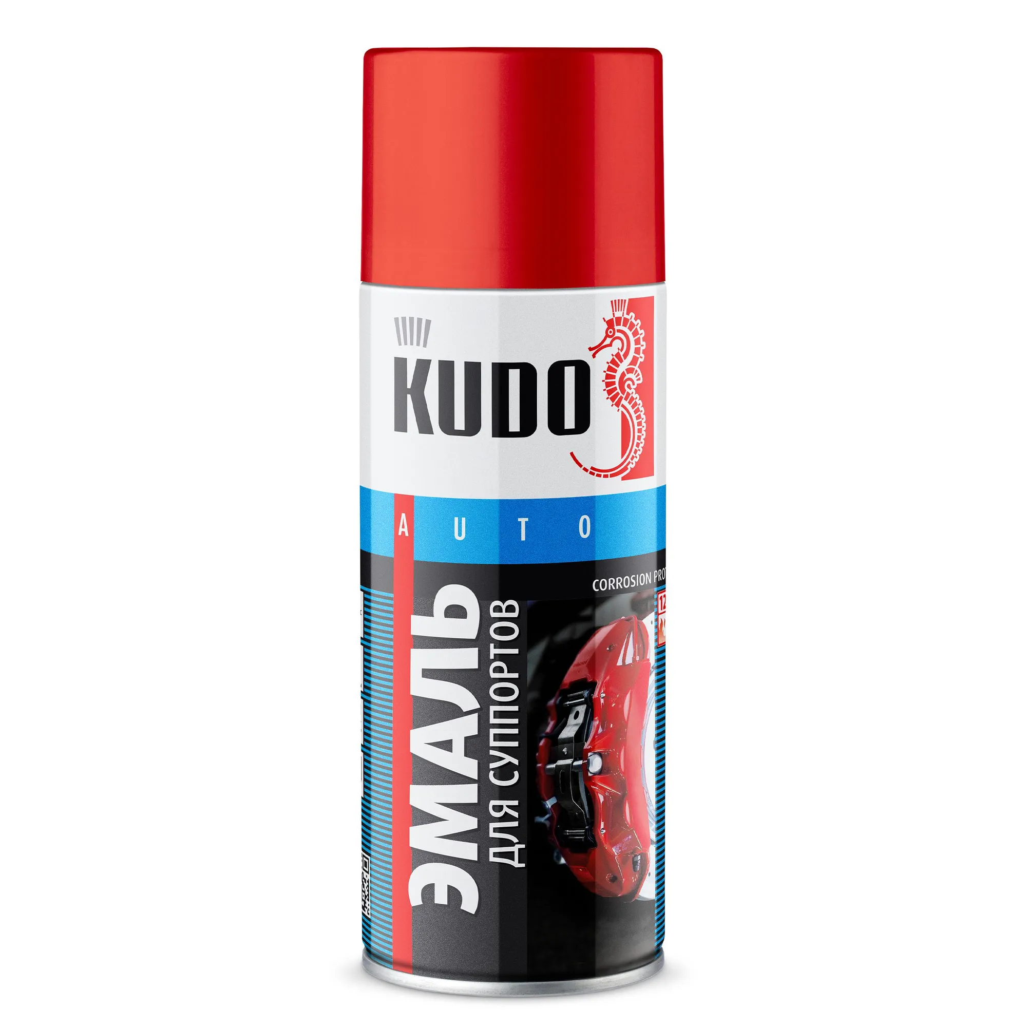 Эмаль для суппортов красная 520 мл KUDO KU-5211