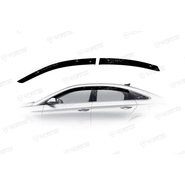 Дефлектора на окна комплект HYUNDAI SONATA VIII LF (2015-) Cobra Tuning H25917
