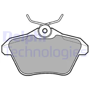 Колодки дисковые з. alfa 156 all 97-00 166 all, lancia kappa lybra all 99 DELPHI LP1018