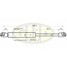АМОРТИЗАТОР БАГАЖНИКА MAZ 3 (BK12) 10/03- 425N L=252/85MM