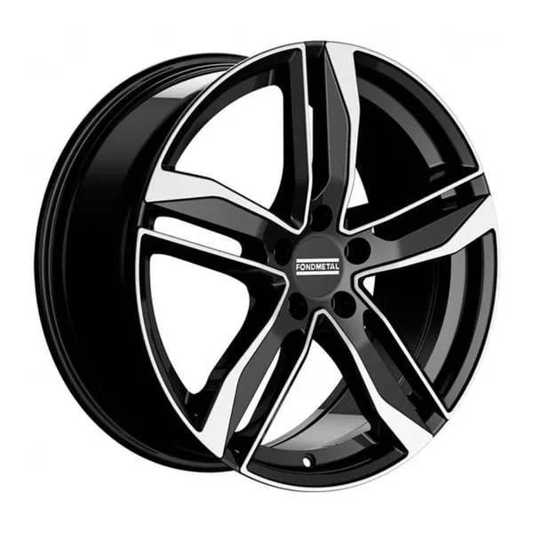 Диск литой R20 8.5J 5x112/66.5 ET39 FONDMETAL HEX is Glossy Black Machined RF08819