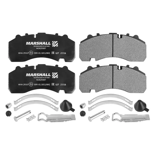 Колодки тормозные WVA 29167 (это 29061 с вырезом для датчика ABS) Marshall M2629307
