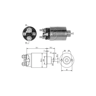Реле втягивающее MAZDA 323/626 ERA ZM697