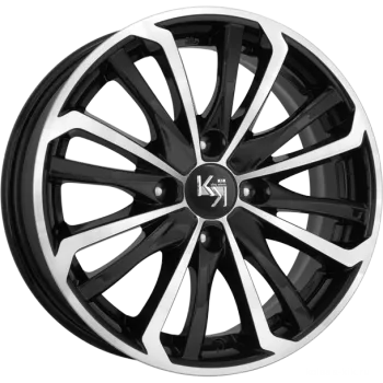 Диск литой R15 6J 4x108/65.1 ET25 КИК Рим Алмаз черный 14384
