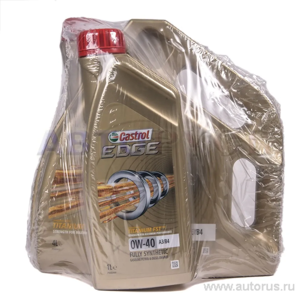 Масло моторное CASTROL EDGE FST 0W-40 синтетическое 4 л + 1 л 15930F