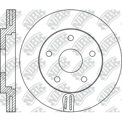 Диск тормозной передний NISSAN QASHQAI J11 2013->/X-TRAIL T32 2013-> NIBK RN1753