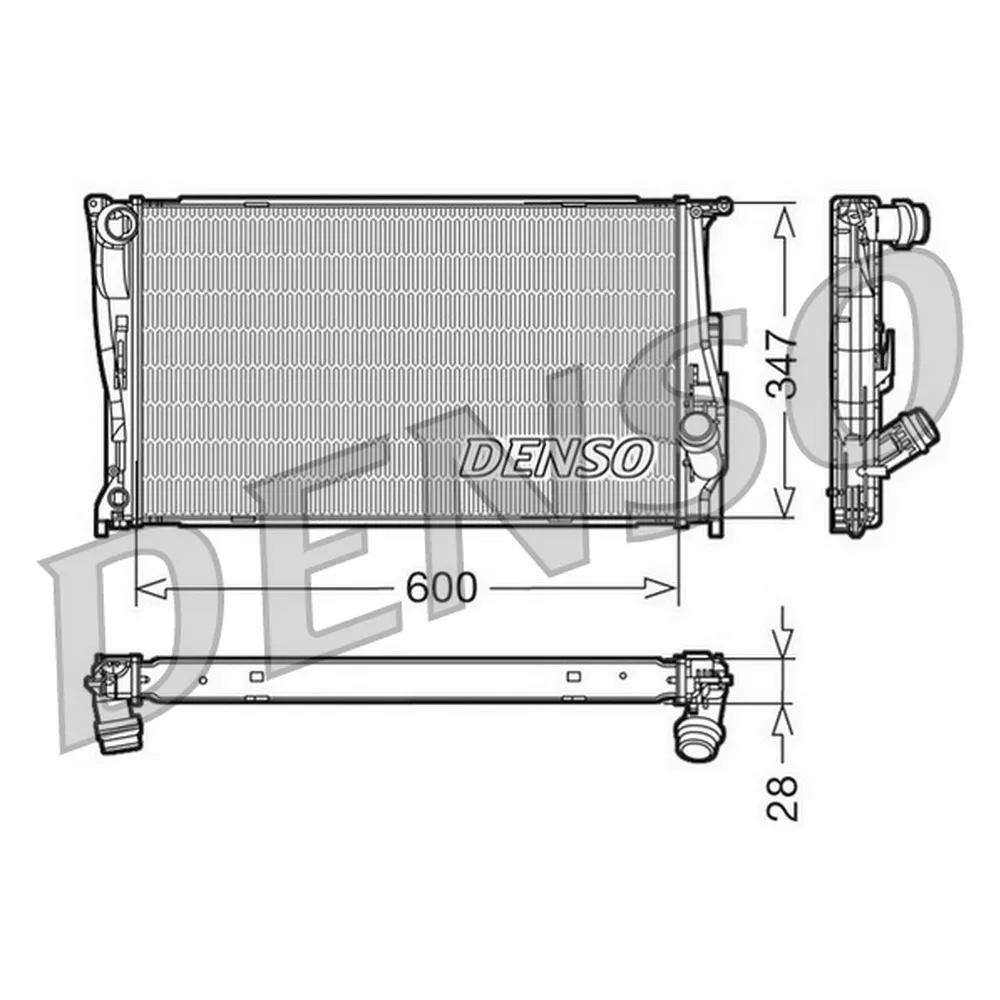 Радиатор BMW 1-Series 04-12 / 3-Series 05-14 / X1 09-15 / Z4 09-17 DENSO DRM05111