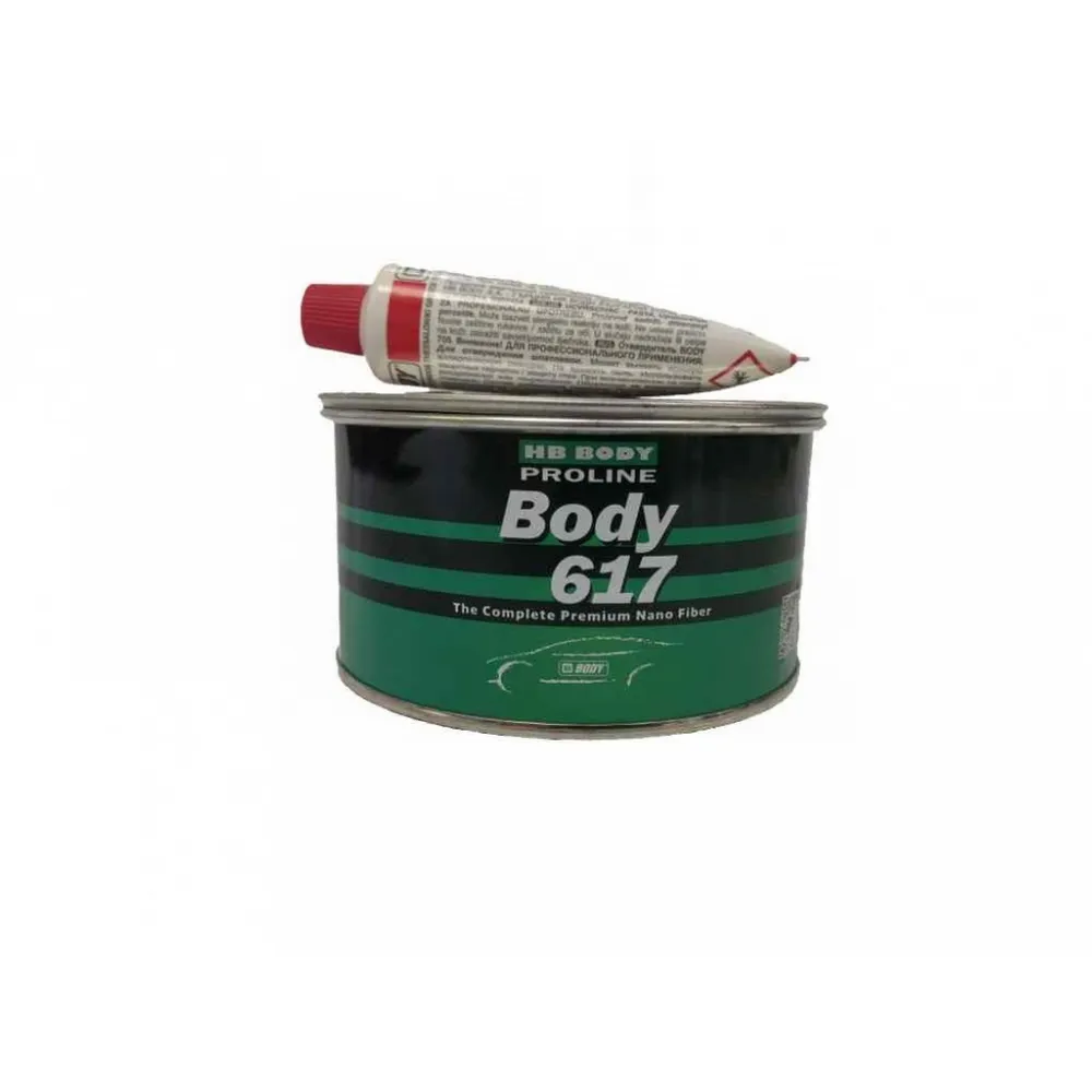 Шпатлевка BODY 617 Proline NANO FIBER POLYESTER Filler (1кг) BODY 6170600001