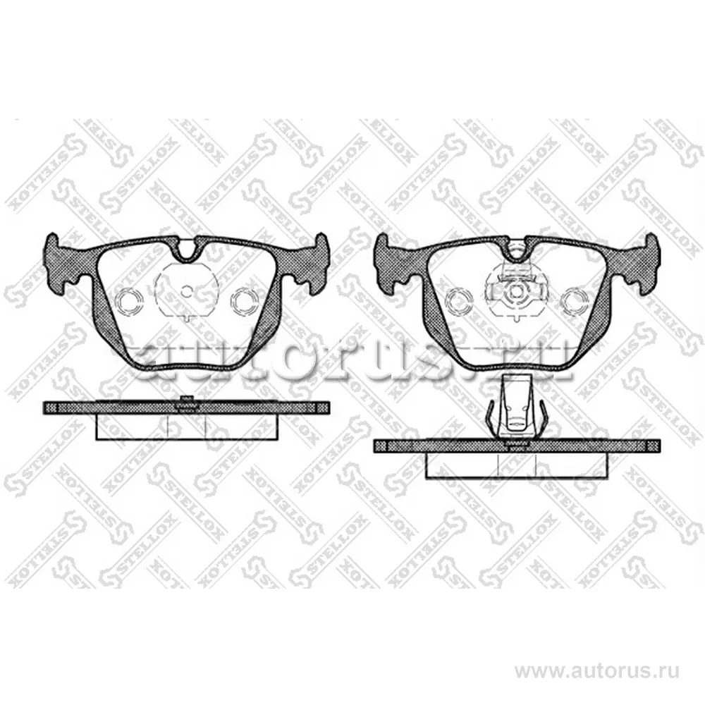 Колодки дисковые з. BMW E38 2.8/4.0/5.0/2.5TDs/3.0D 95-01/E46 M3 3 STELLOX 392 020B-SX